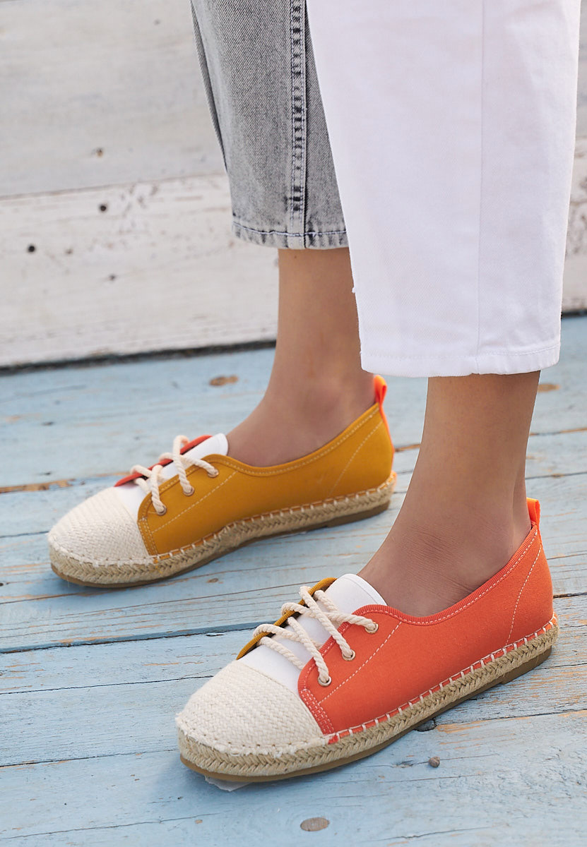 Doria narancssárga női espadrilles