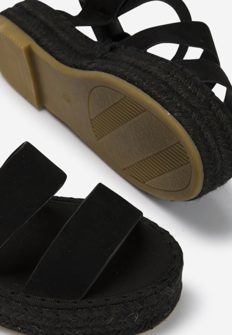Coraline fekete espadrilles szandál