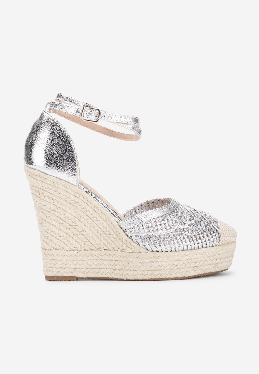 Jolyne ezüst espadrilles szandál