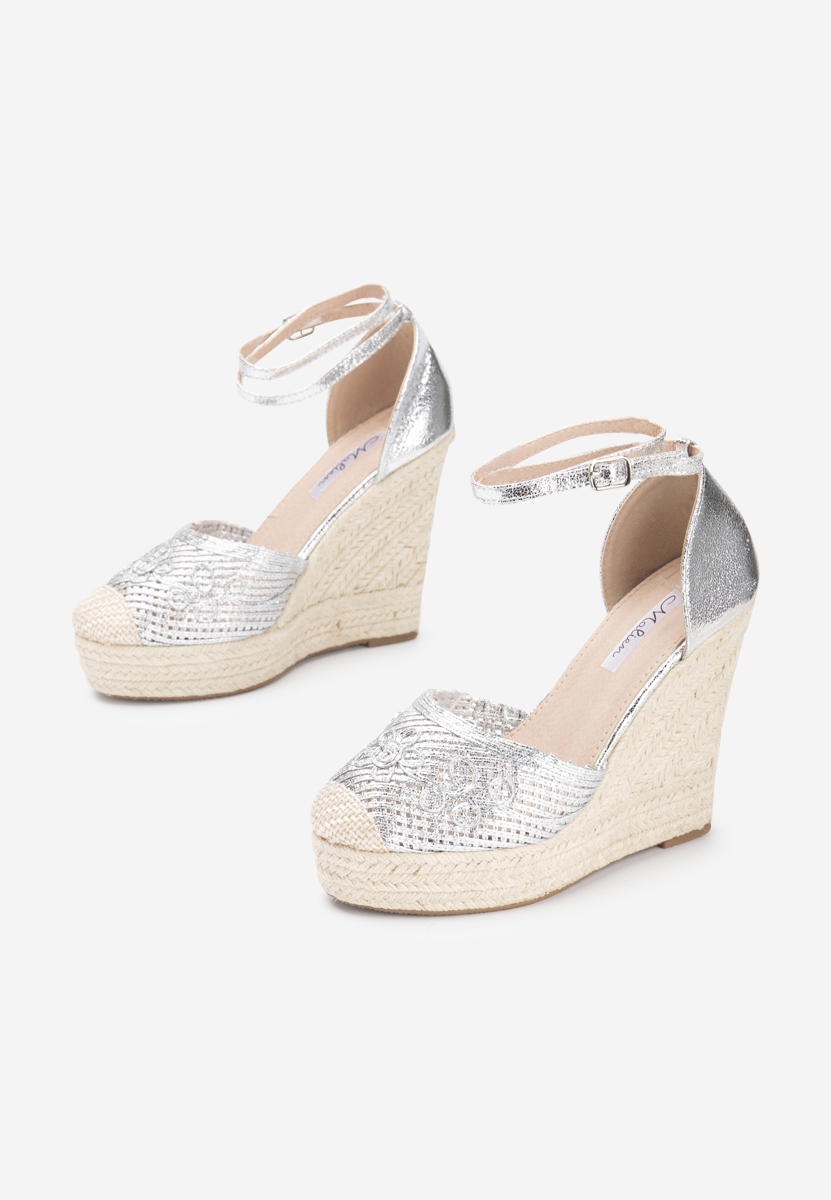Jolyne ezüst espadrilles szandál