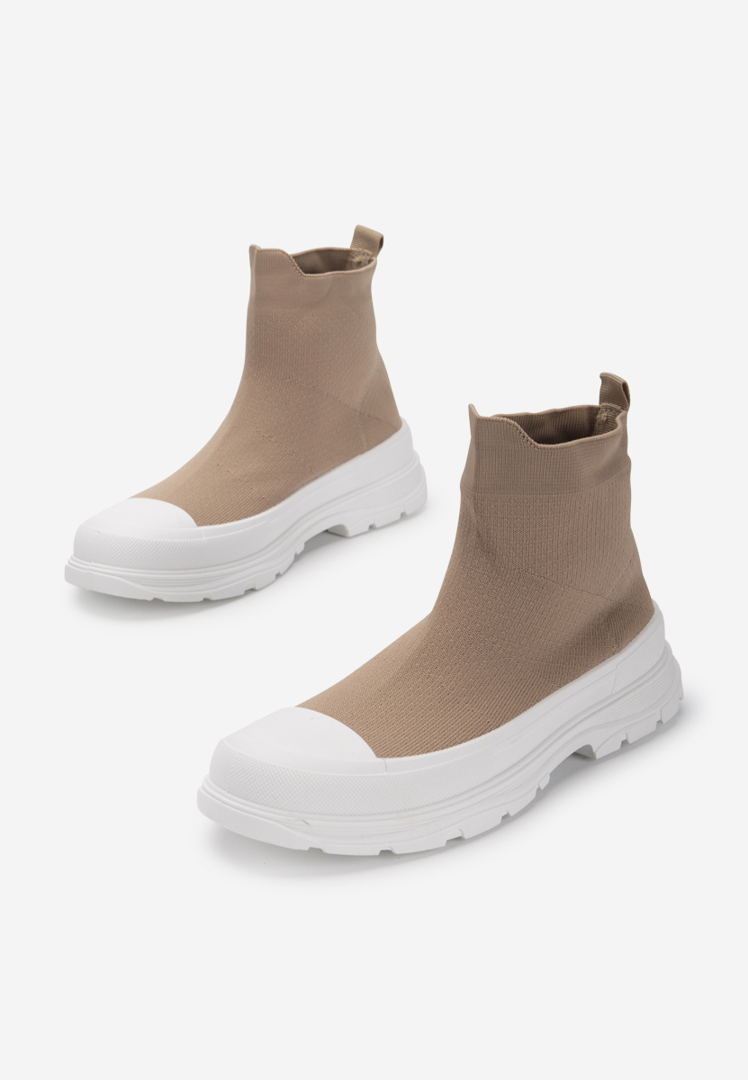 Zynnia khaki magasszárú tornacipő