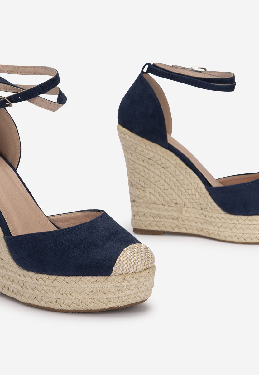 Saniza tengerészkék espadrilles szandál