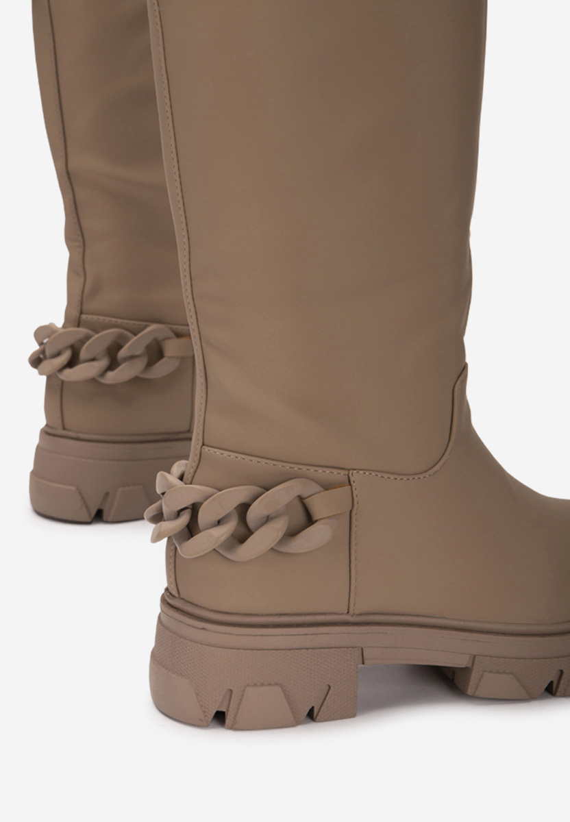 Moniva v2 bézs női csizma
