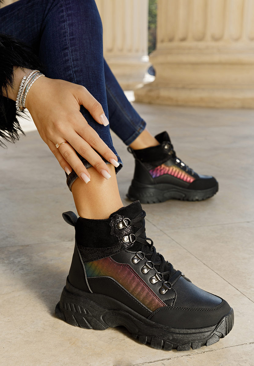 Livy fekete magasszárú tornacipő