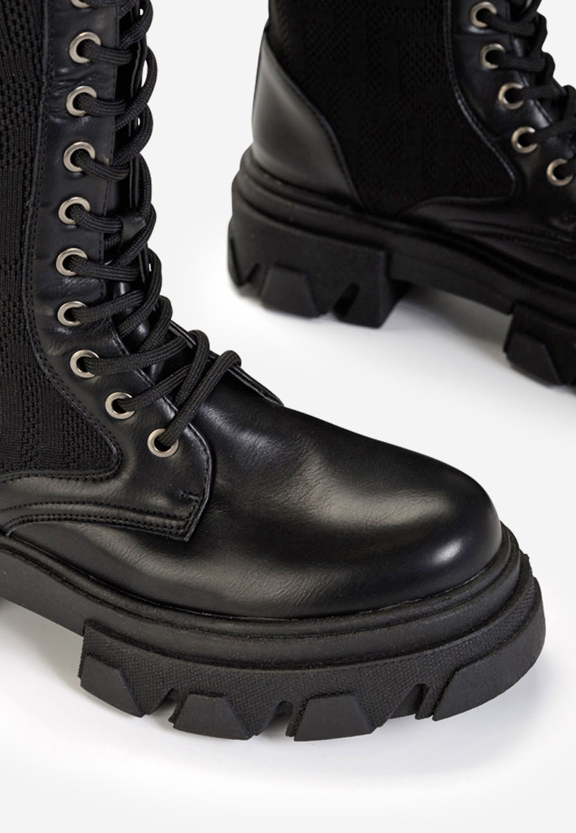 Dorine V2 fekete hosszú szárú bakancs