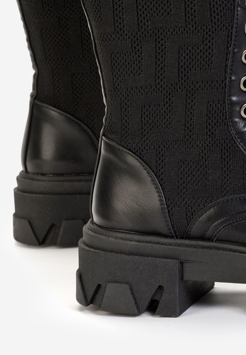 Dorine V2 fekete hosszú szárú bakancs