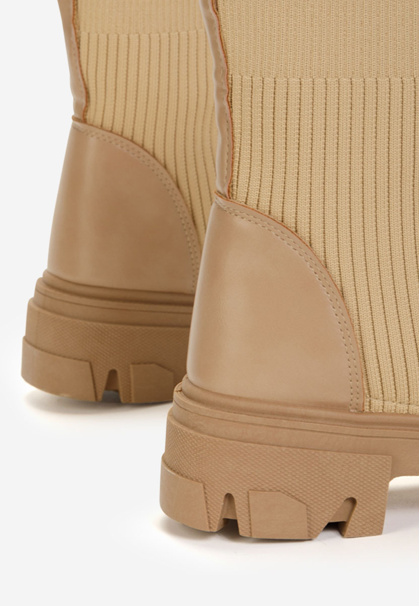 Agnese khaki női bokacsizma