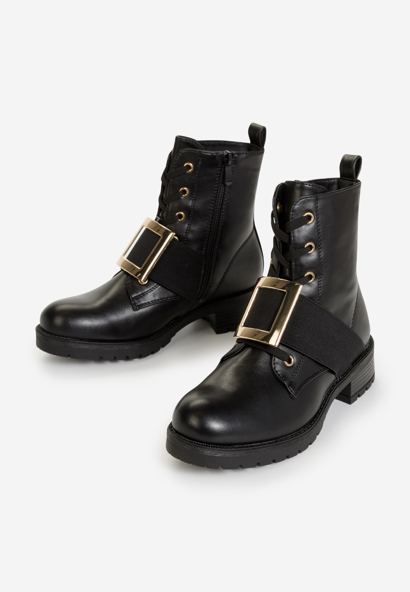 Samisa v2 fekete női bokacsizma