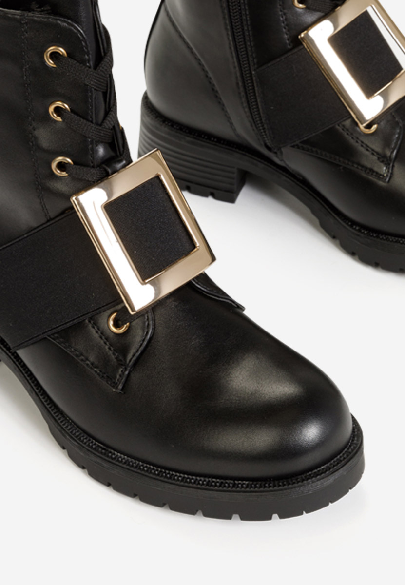 Samisa v2 fekete női bokacsizma