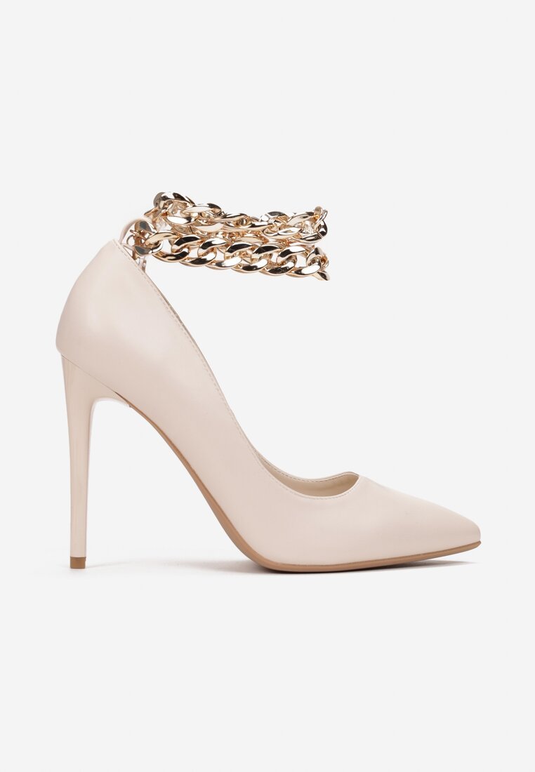 Madeleine bézs tűsarkú cipő 