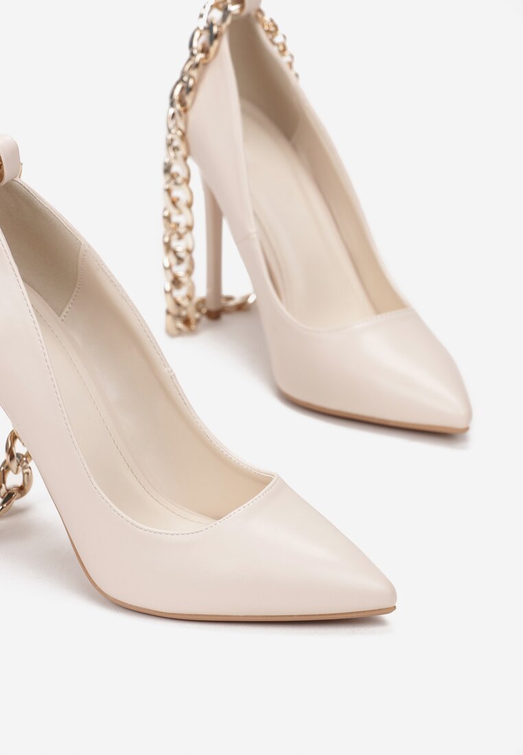 Madeleine bézs tűsarkú cipő 