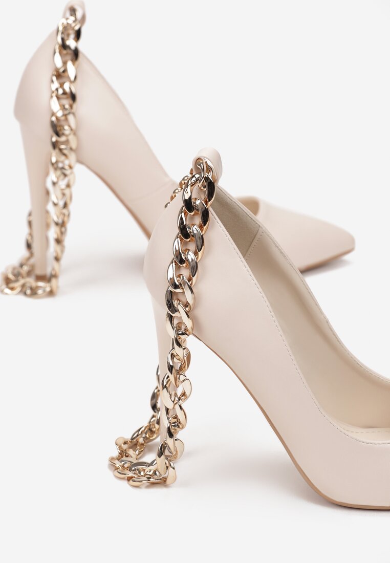 Madeleine bézs tűsarkú cipő 