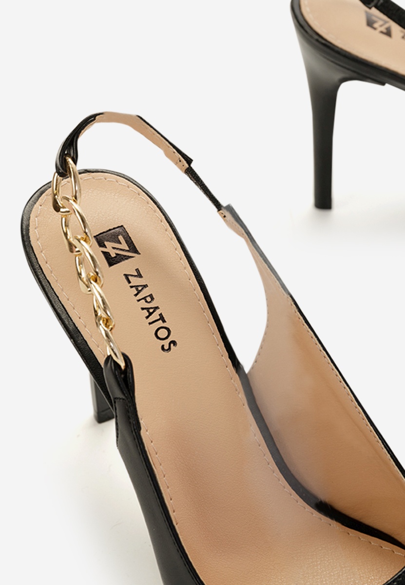 Elemia fekete női elegáns cipő