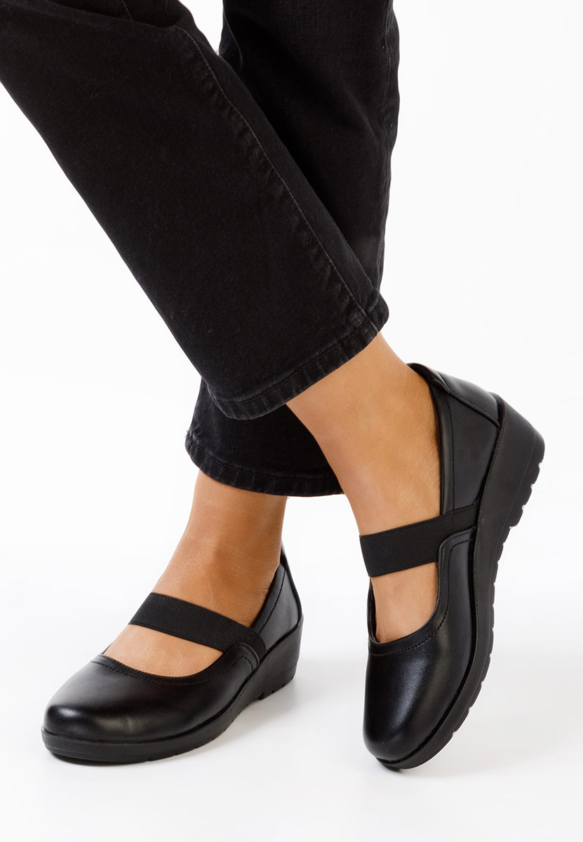 Gracela fekete balerina platform cipő