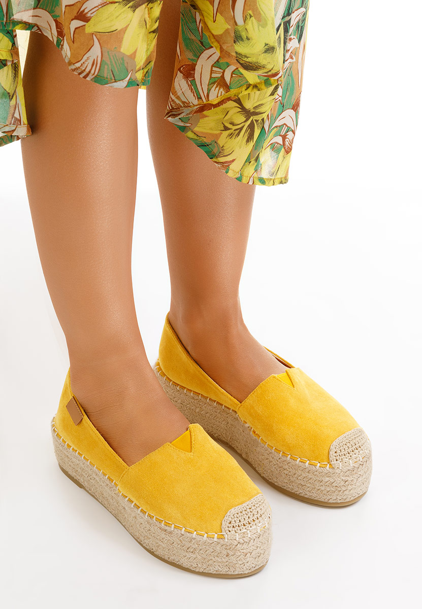 Laguna sárga espadrilles