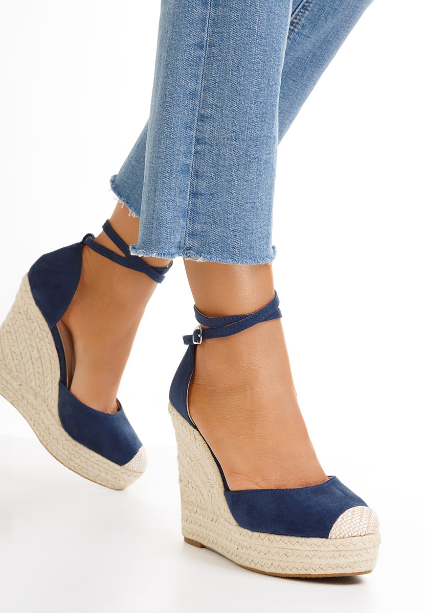 Saniza tengerészkék espadrilles szandál