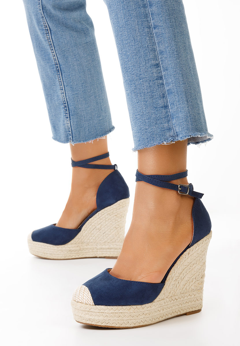 Saniza tengerészkék espadrilles szandál