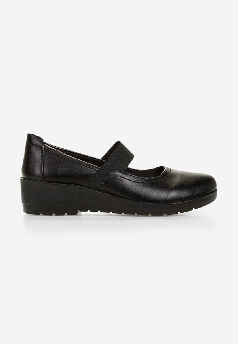Gracela fekete balerina platform cipő