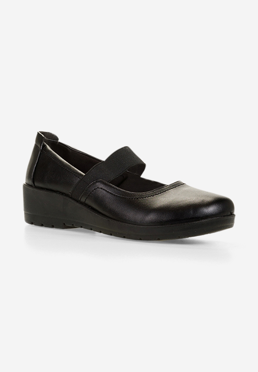 Gracela fekete balerina platform cipő