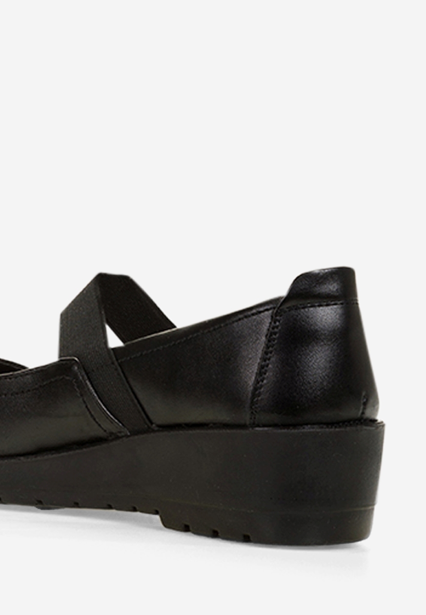Gracela fekete balerina platform cipő