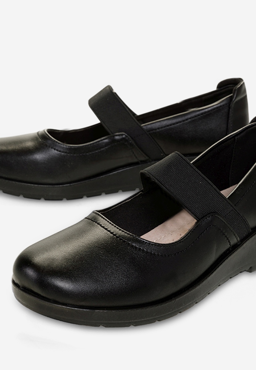 Gracela fekete balerina platform cipő