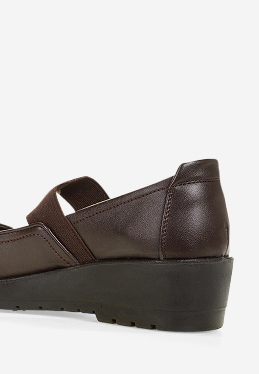 Gracela barna balerina platform cipő