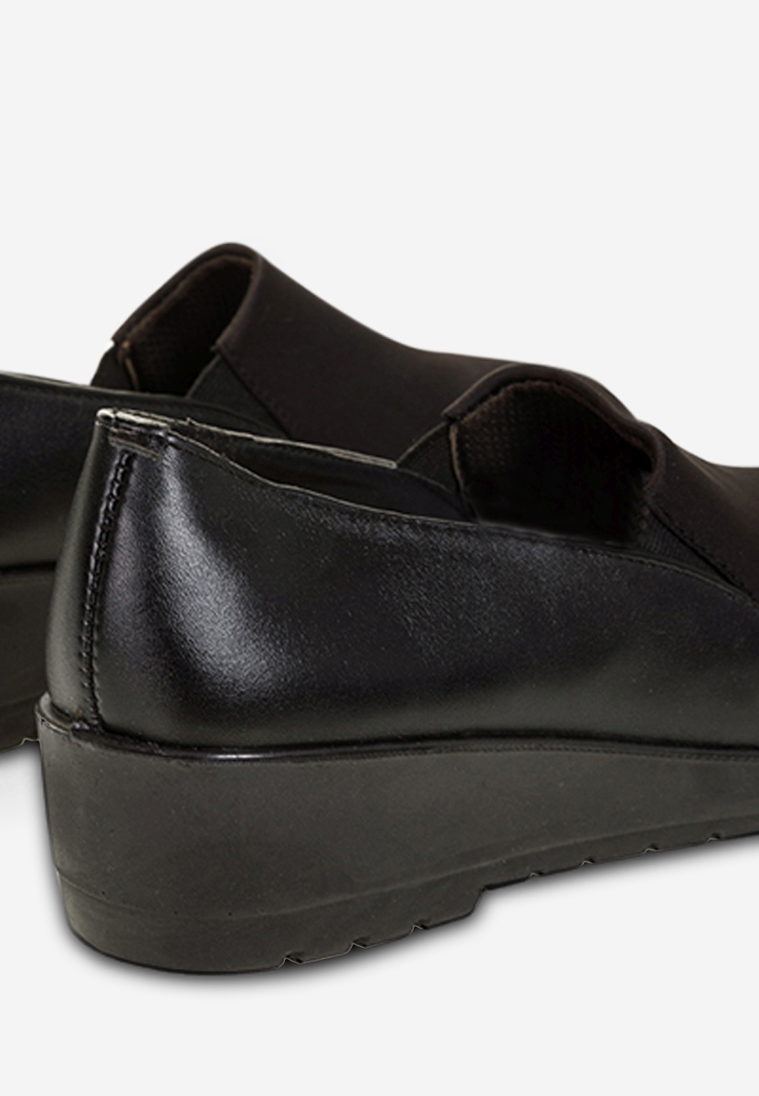 Yanira fekete platform mokaszín