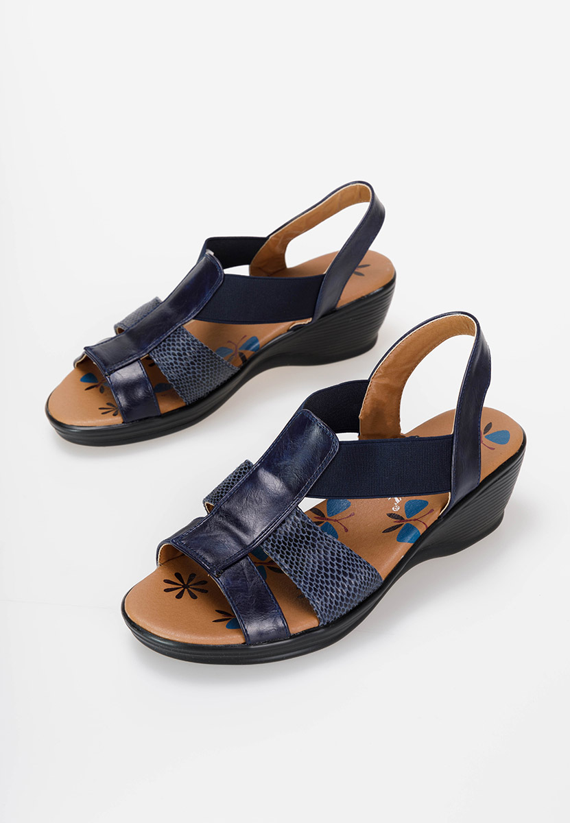 Laritza kék platform szandál
