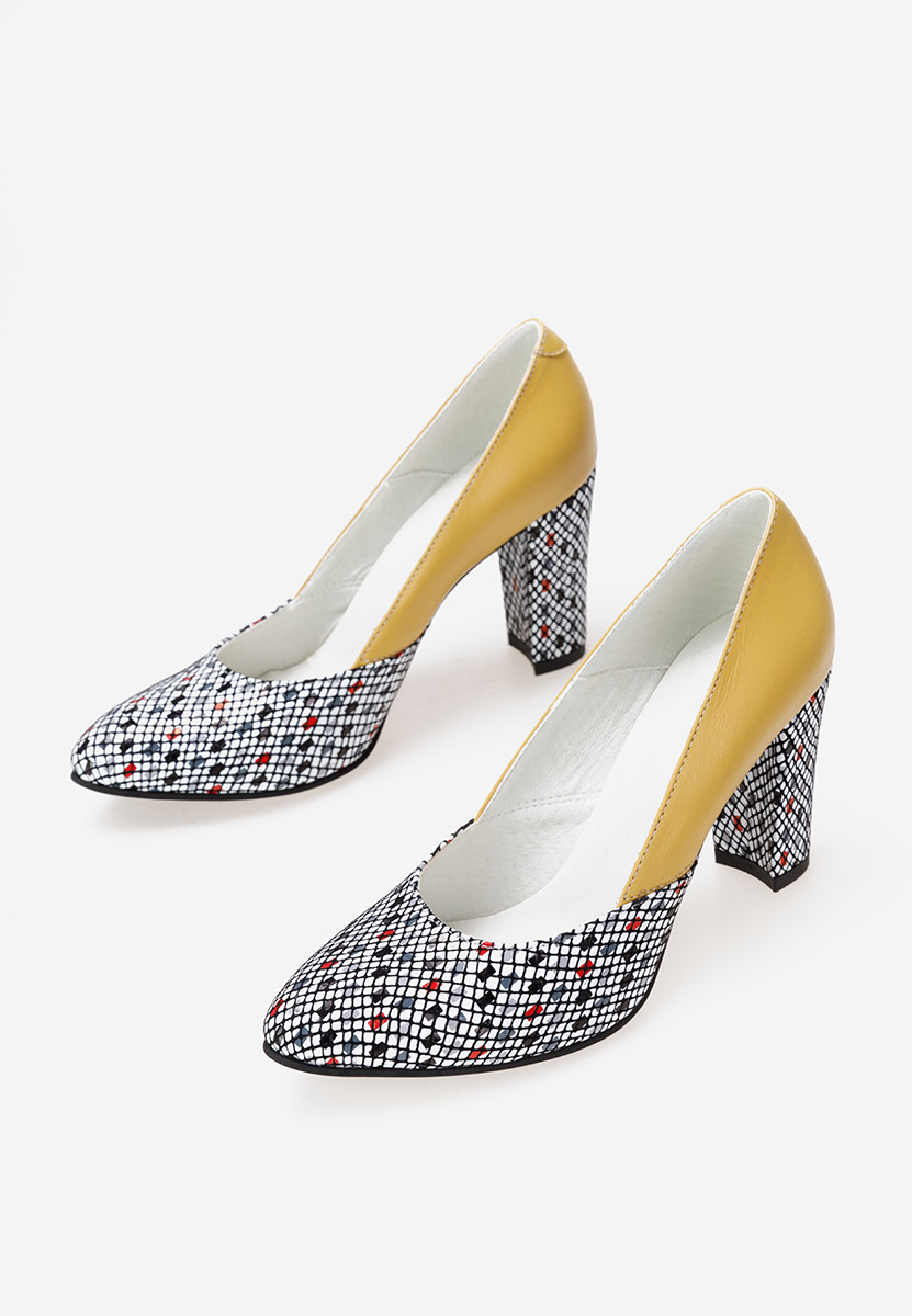 Maya sárga bőr cipő