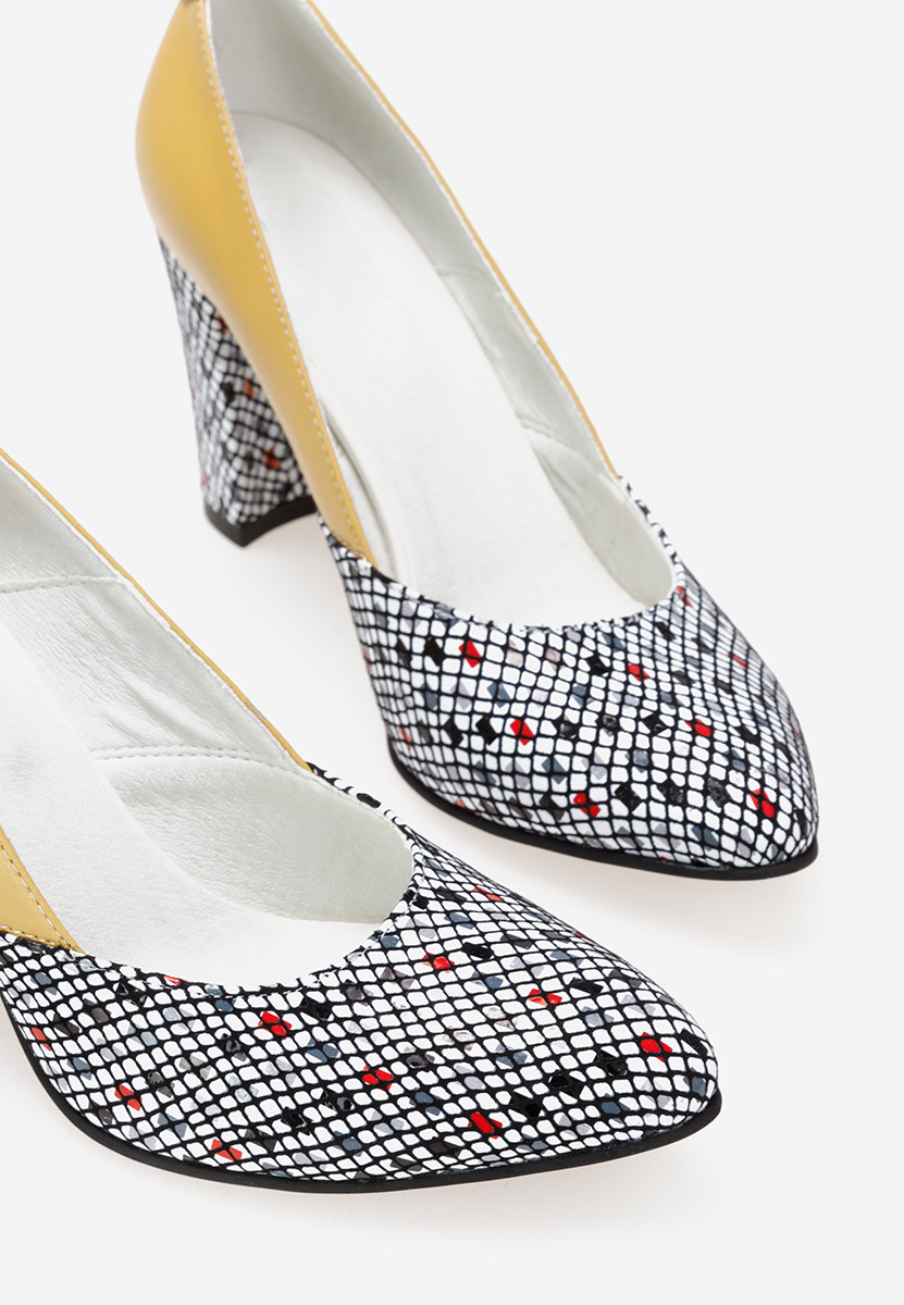 Maya sárga bőr cipő