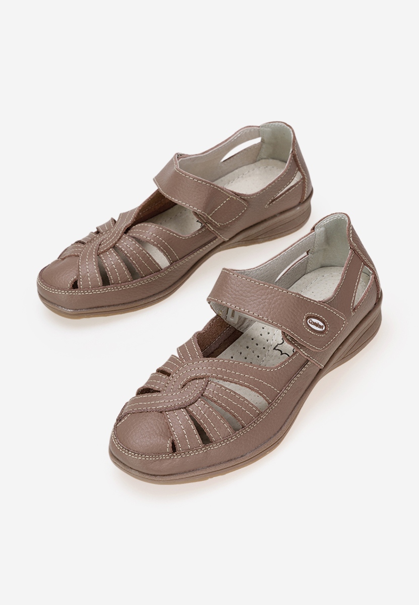 Parina khaki balerina cipő