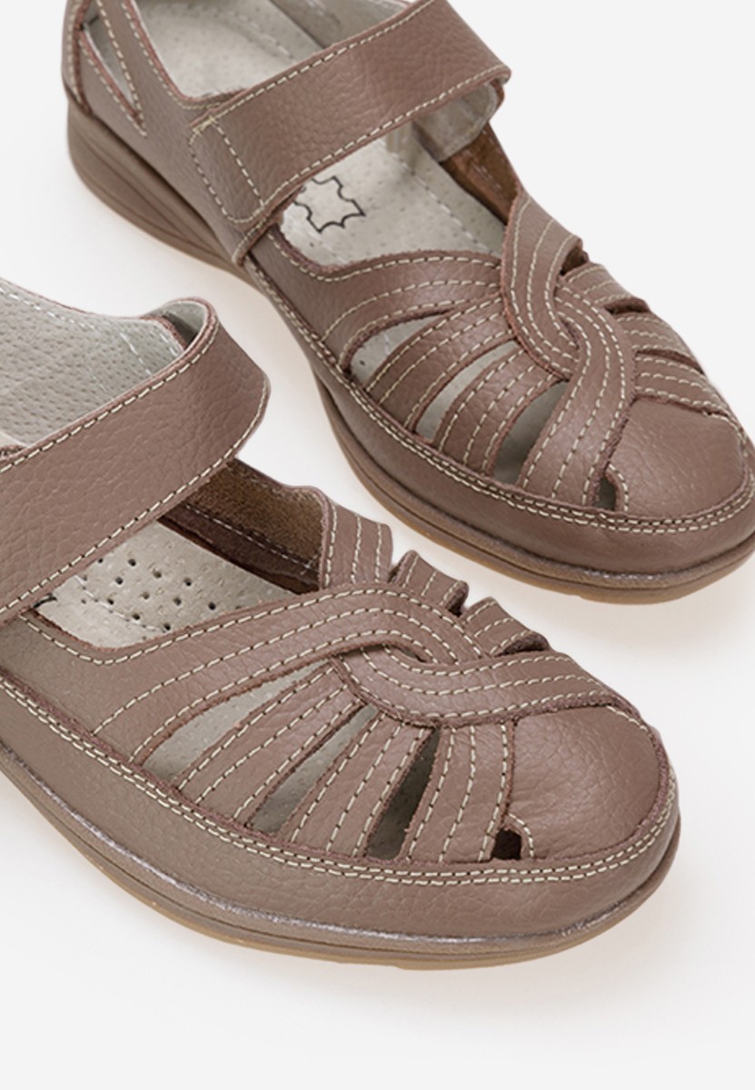 Parina khaki balerina cipő