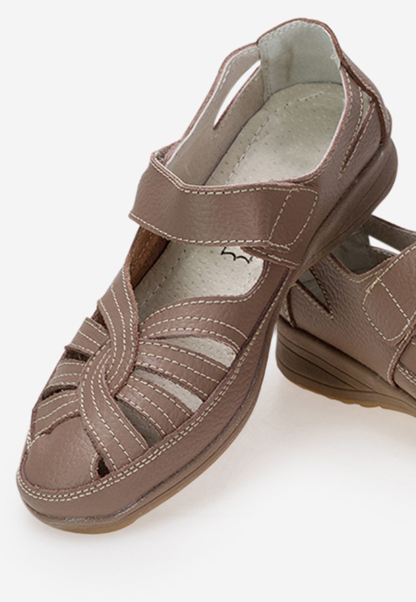 Parina khaki balerina cipő