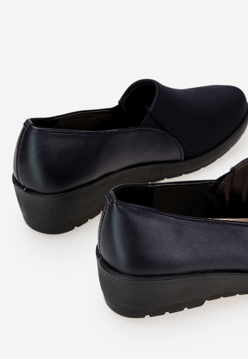 Yanira tengerészkék platform mokaszín