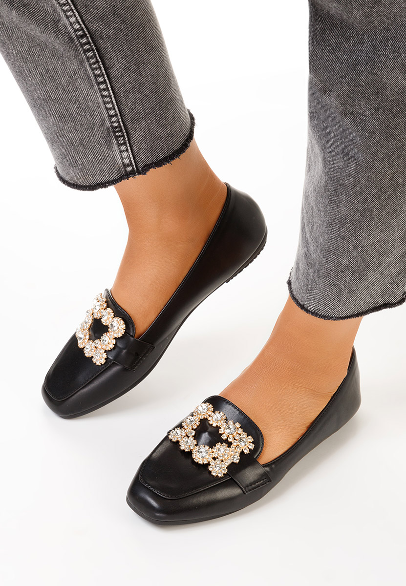 Gialla fekete női mokaszín