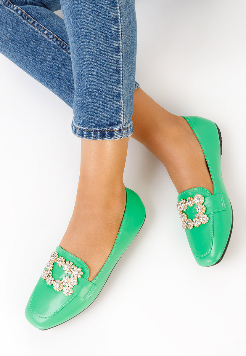 Gialla zöld női mokaszín