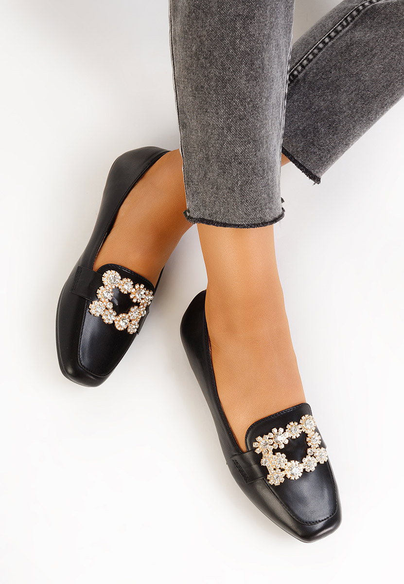 Gialla fekete női mokaszín