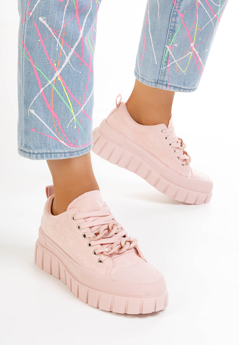 Keilira rózsaszín telitalpú tornacipő