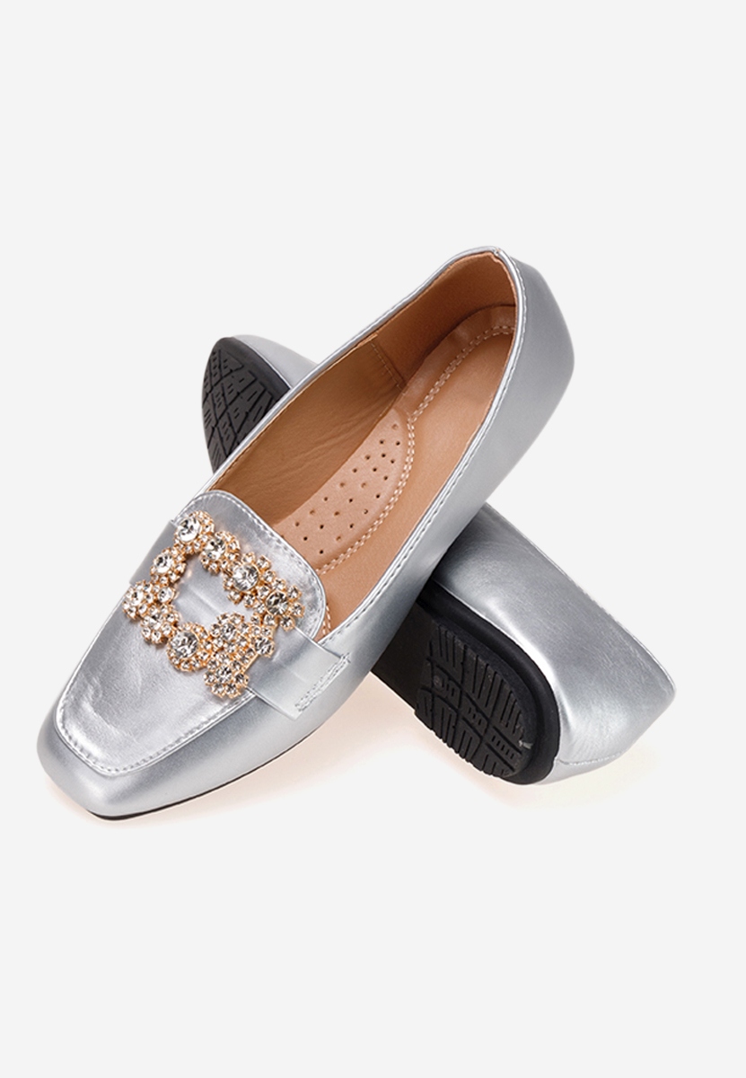 Gialla ezüst női mokaszín