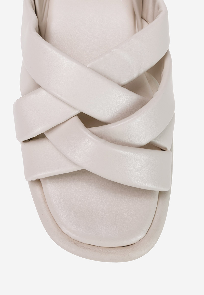 Ventana bézs vastag talpú szandál