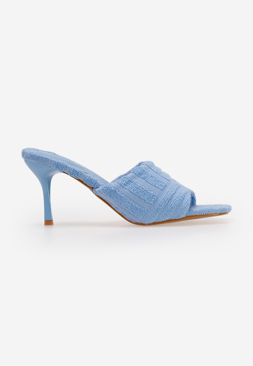 Mirora v2 tengerészkék magassarkú papucs