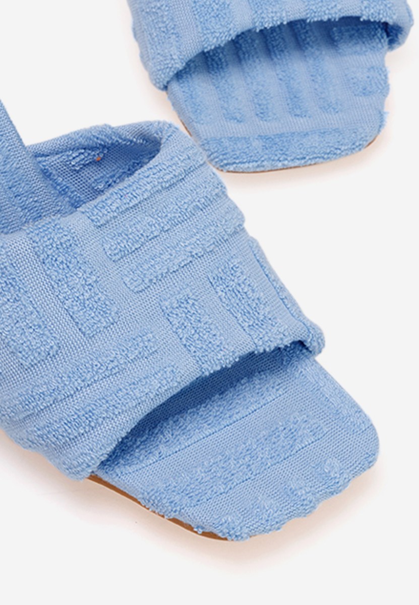 Mirora v2 tengerészkék magassarkú papucs