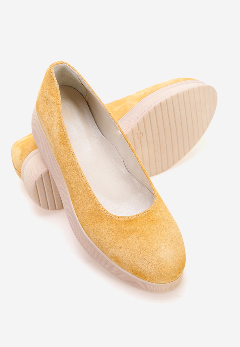 Cantoria v2 sárga telitalpú platform cipő