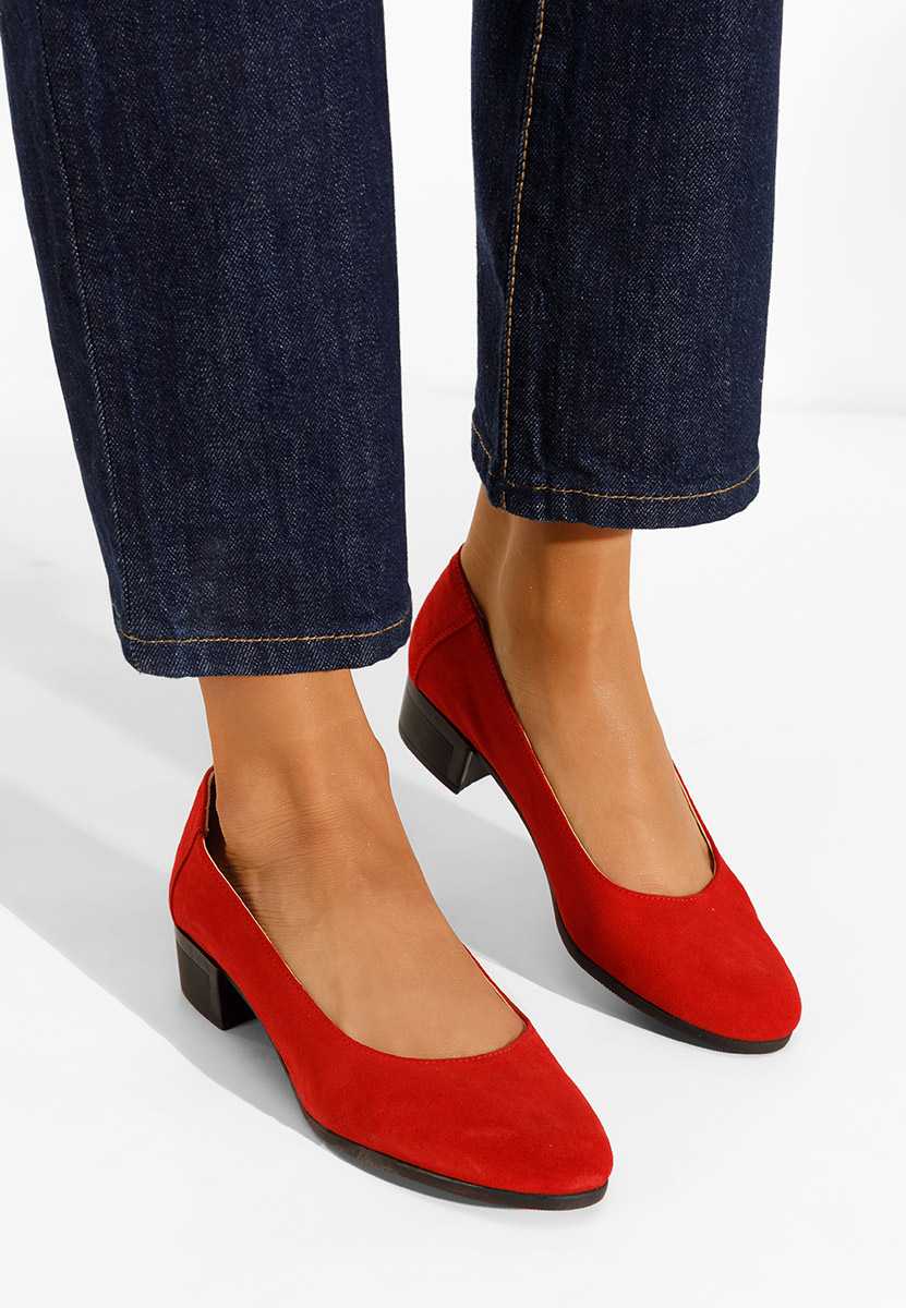 Montremy v2 piros bőr cipő