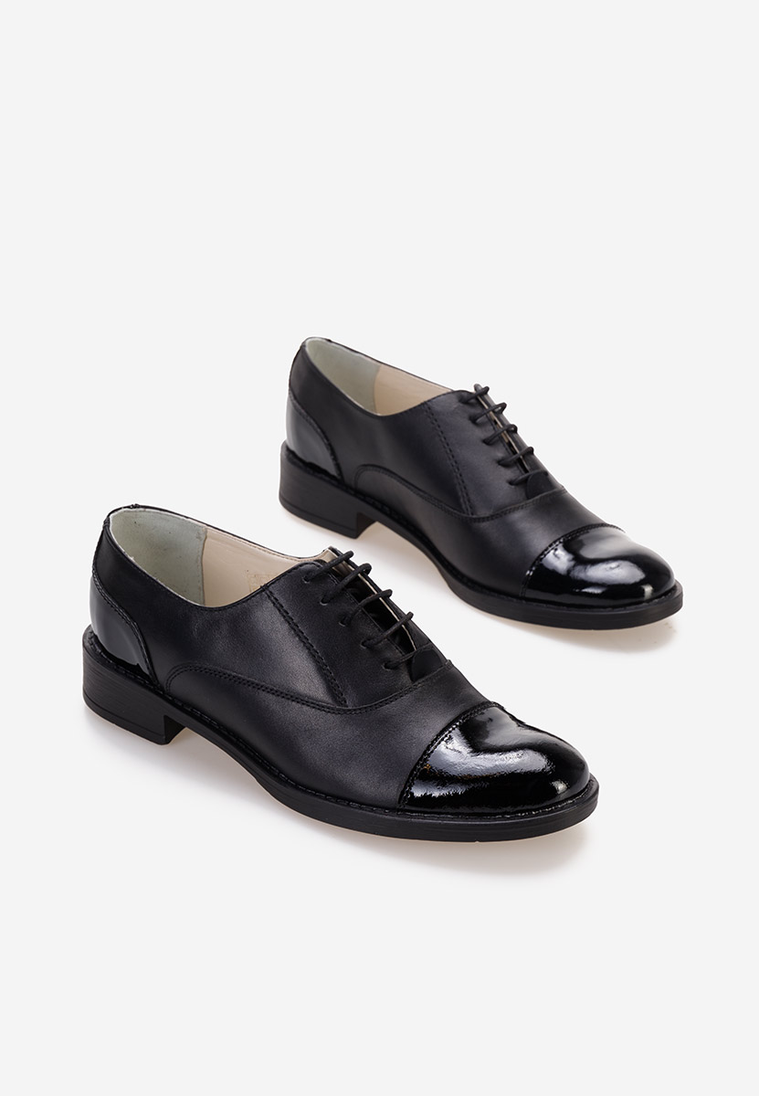 Genave v2 fekete női oxford cipő 