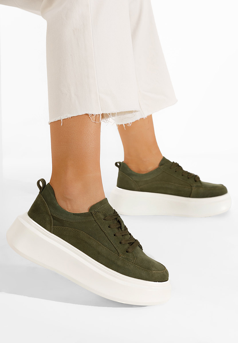 Arara zöld női platform sneaker 