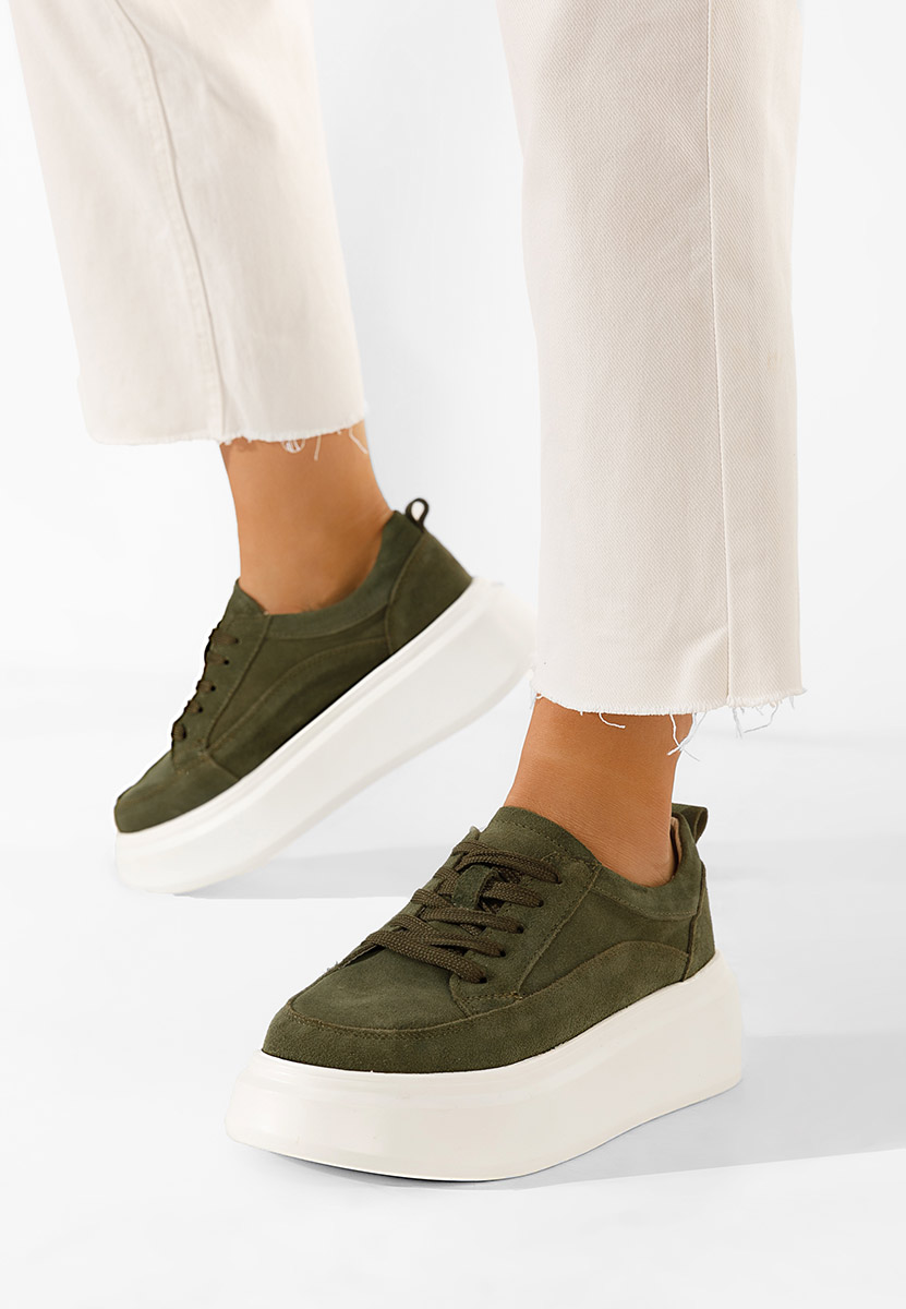 Arara zöld női platform sneaker 