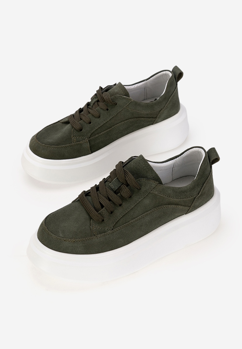 Arara zöld női platform sneaker 