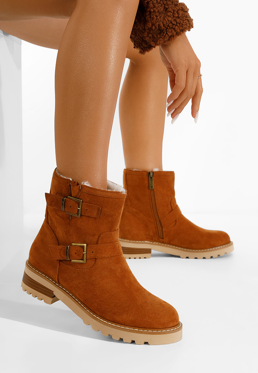 Campana camel női bokacsizma