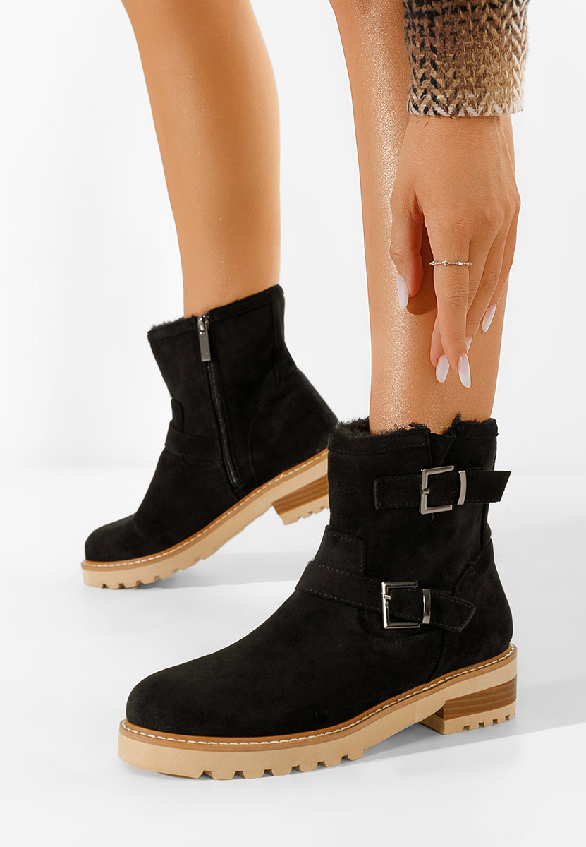 Campana fekete női bokacsizma